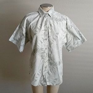 Vtg 80s Floral blouse. SzL